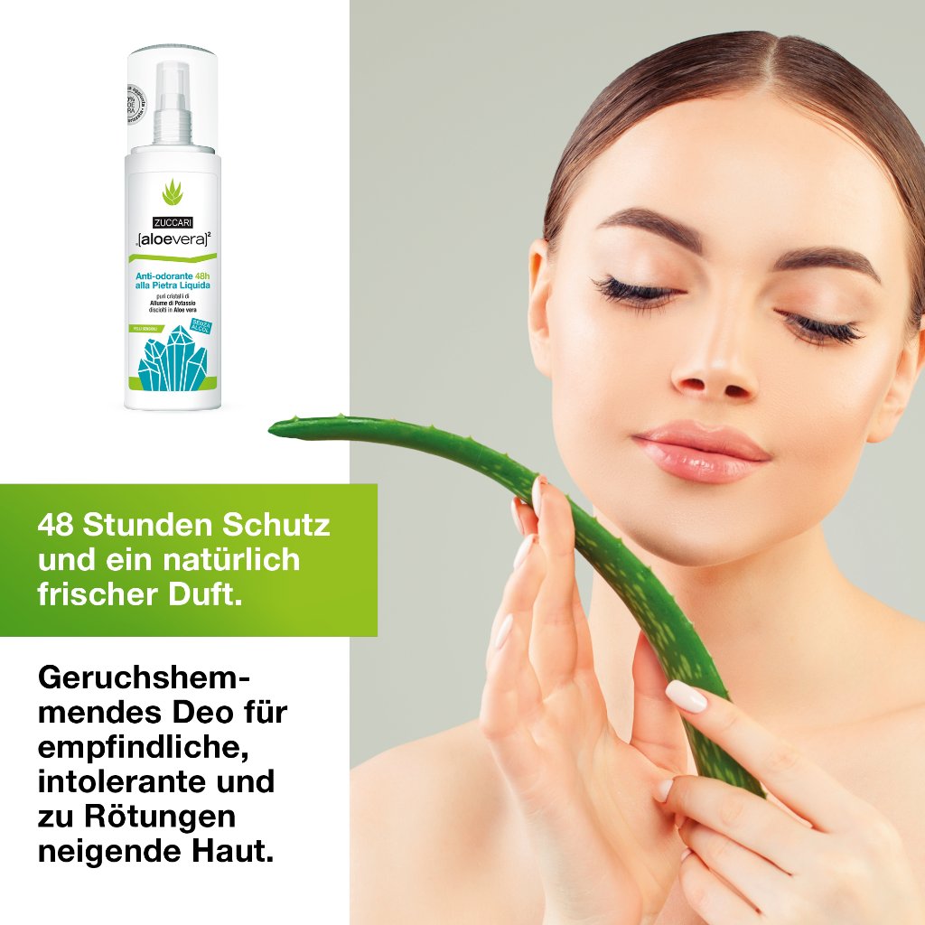 ZUCCARI [aloevera]2 Flüssiges Kristall Deo 48h
