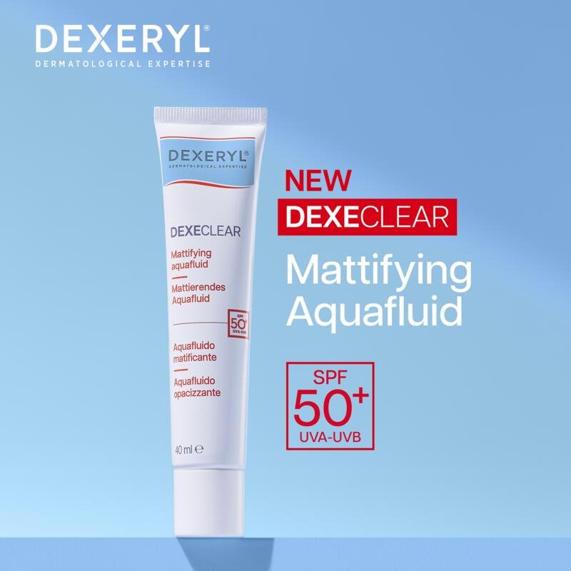 DEXECLEAR MATTIERENDES AQUAFLUID SPF50+