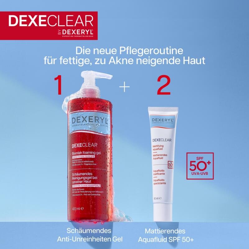 DEXECLEAR MATTIERENDES AQUAFLUID SPF50+