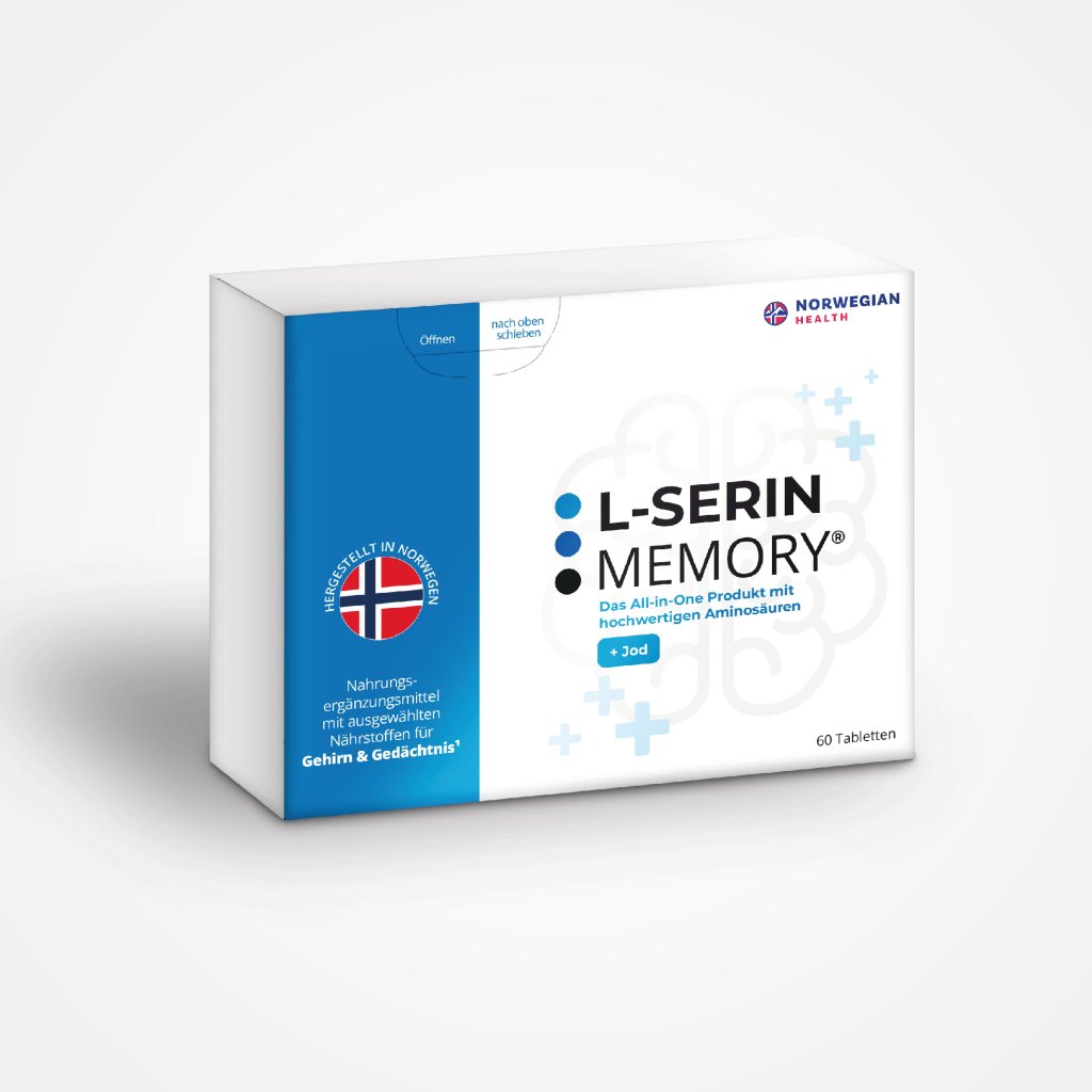 L-SERIN MEMORY mit Jod für Gehirn und Gedächtnis