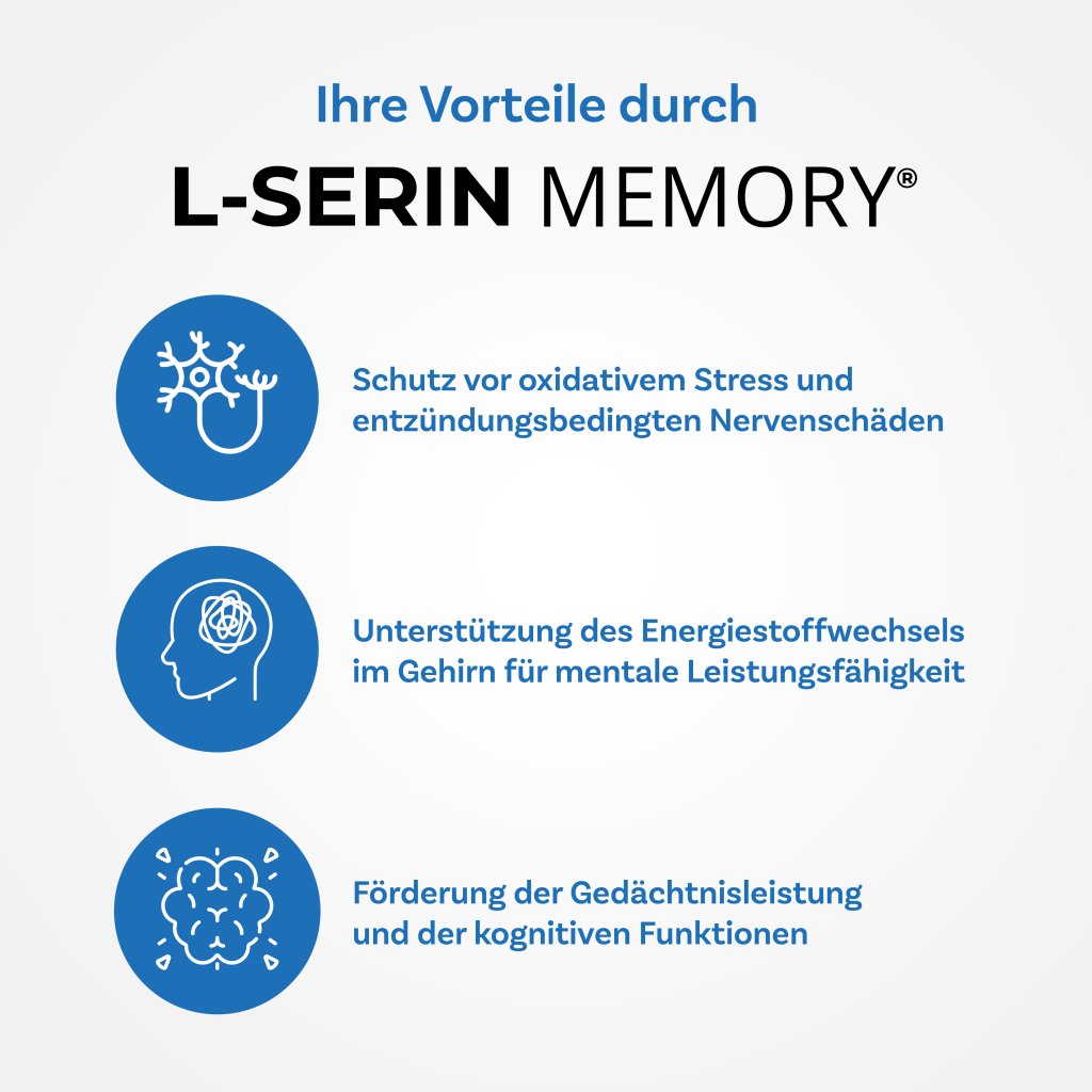 L-SERIN MEMORY mit Jod für Gehirn und Gedächtnis