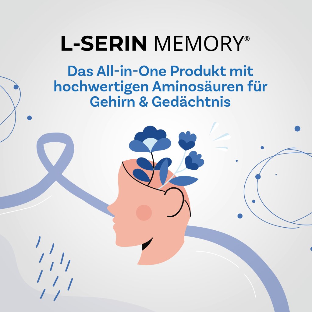 L-SERIN MEMORY mit Jod für Gehirn und Gedächtnis