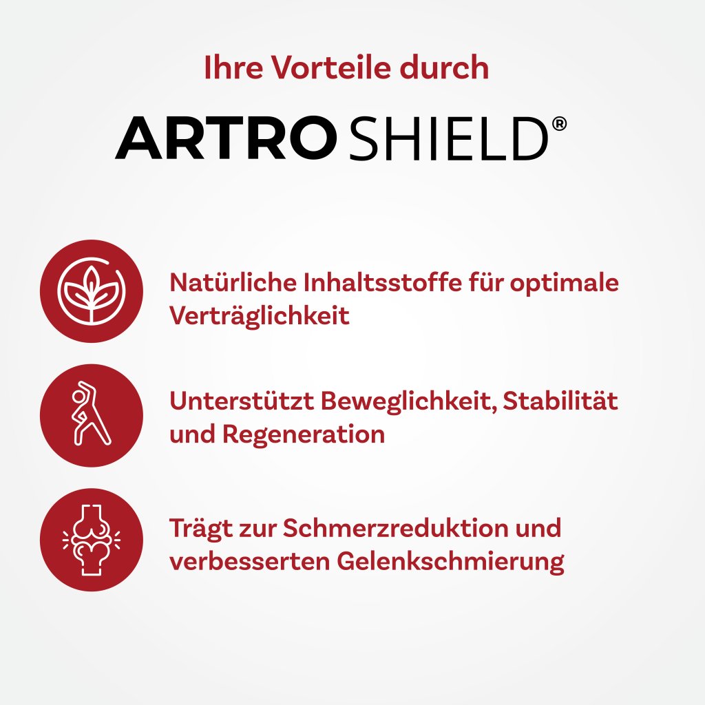 ARTROSHIELD mit Eierschalenmembran für Gelenke u. Muskeln