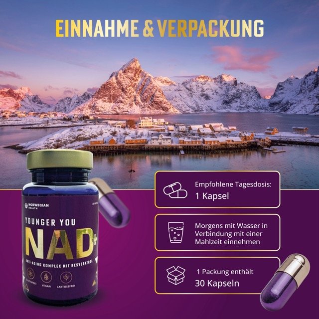 NAD+ YOUNGER YOU Anti-Aging-Komplex mit Resveratrol