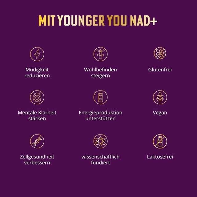NAD+ YOUNGER YOU Anti-Aging-Komplex mit Resveratrol
