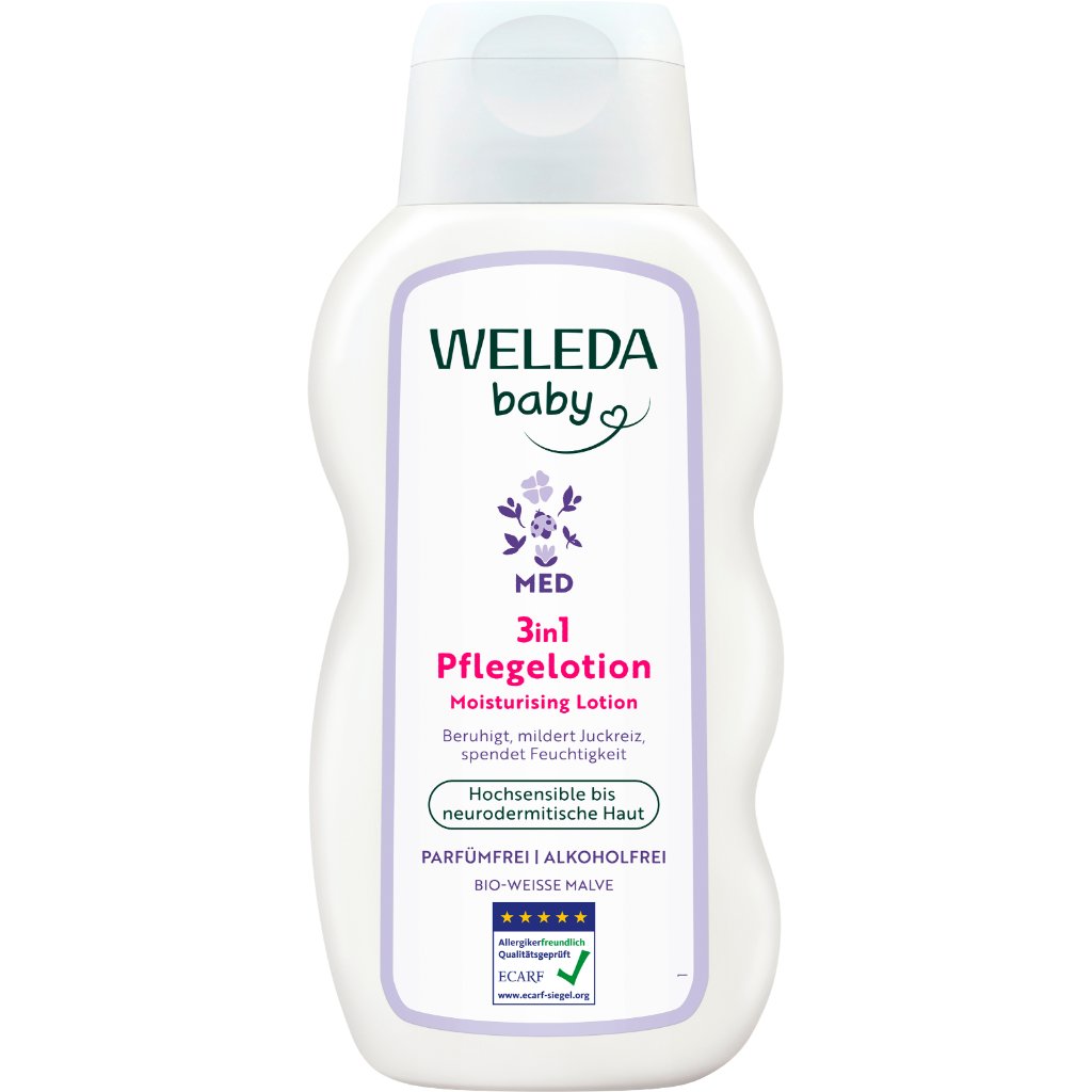 Weleda Baby Derma 3in1 Pflegelotion Weiße Malve