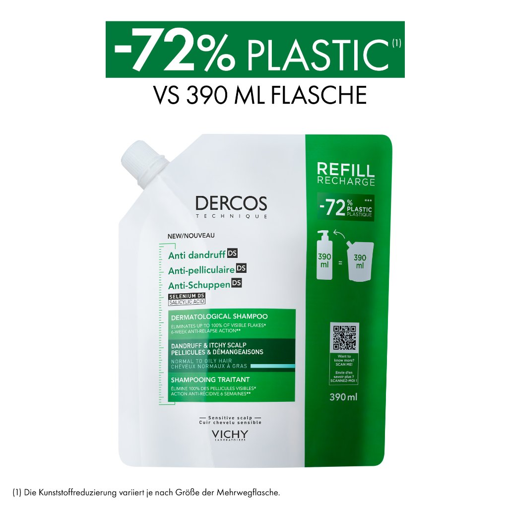 Dercos Anti-Schuppen Shampoo fettige Kopfhaut Nachfüllpack