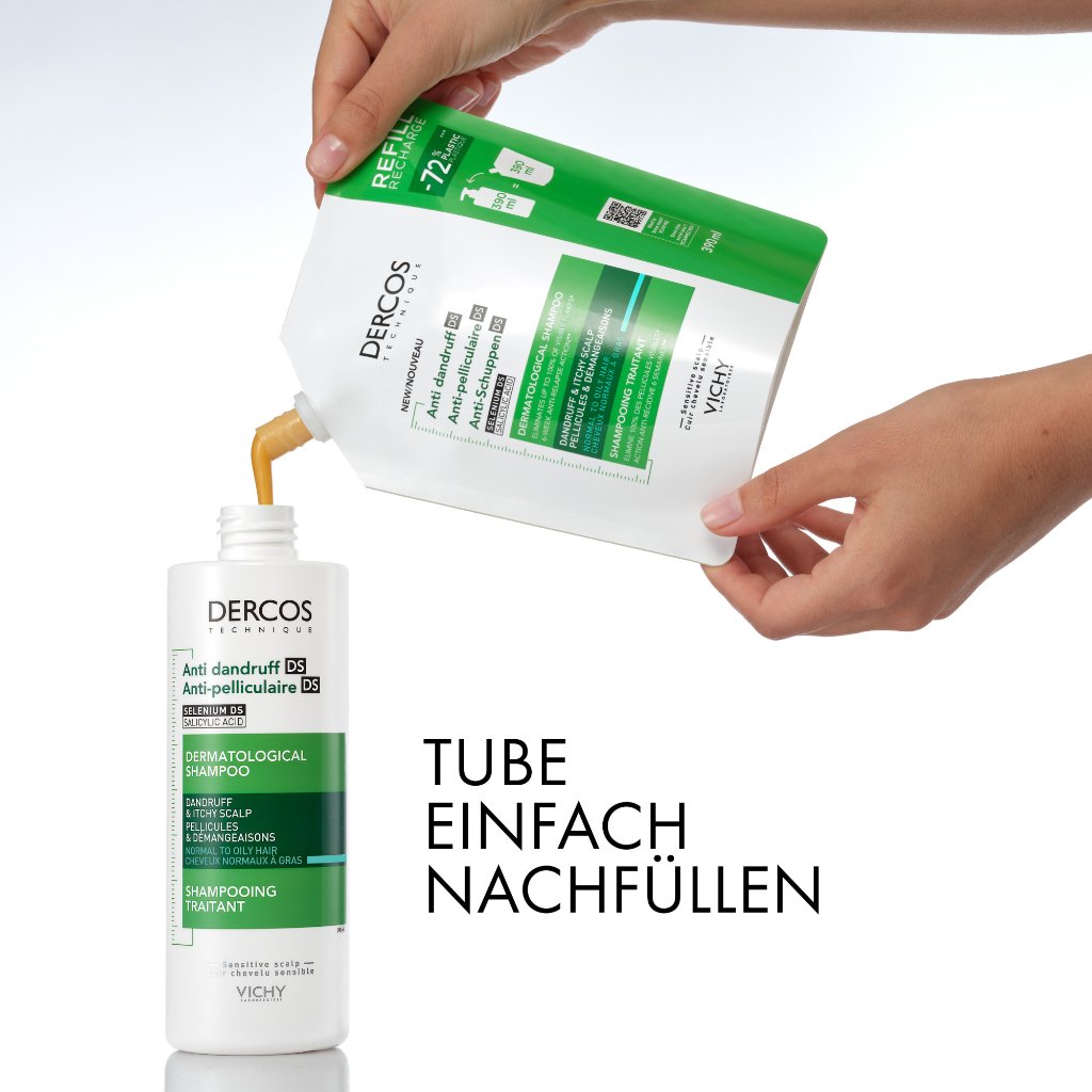 Dercos Anti-Schuppen Shampoo fettige Kopfhaut Nachfüllpack