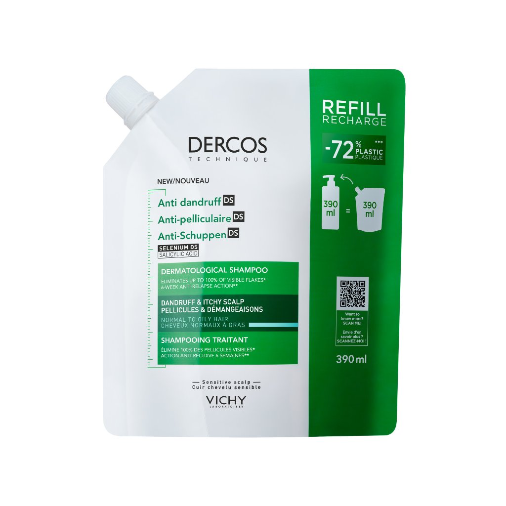 Dercos Anti-Schuppen Shampoo fettige Kopfhaut Nachfüllpack