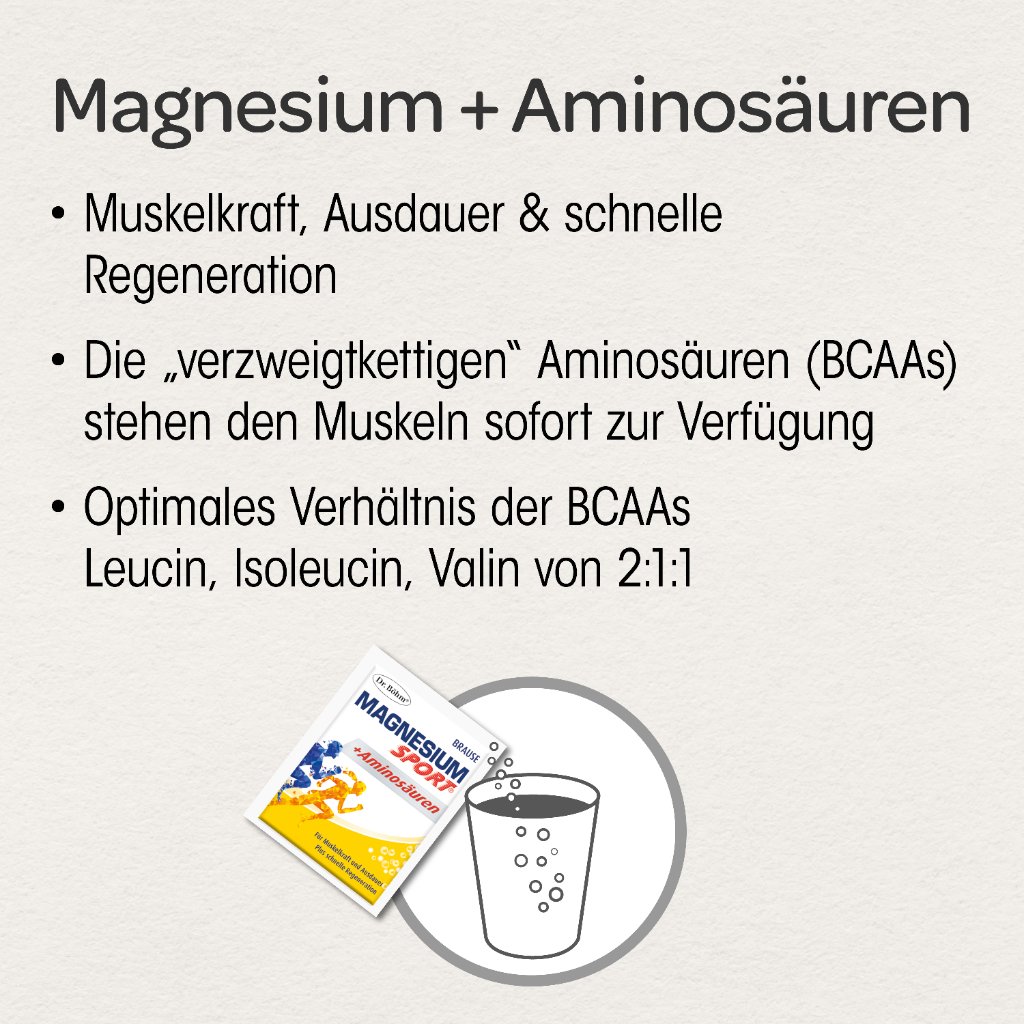 DR.BÖHM Magnesium Sport+Aminosäuren Granulat