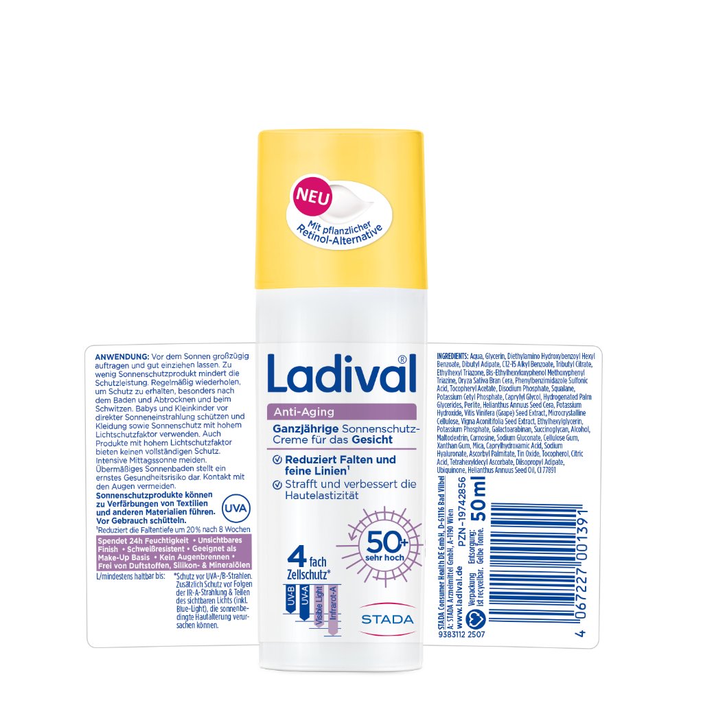 LADIVAL Anti-Aging Sonnenschutz-Creme LSF 50+