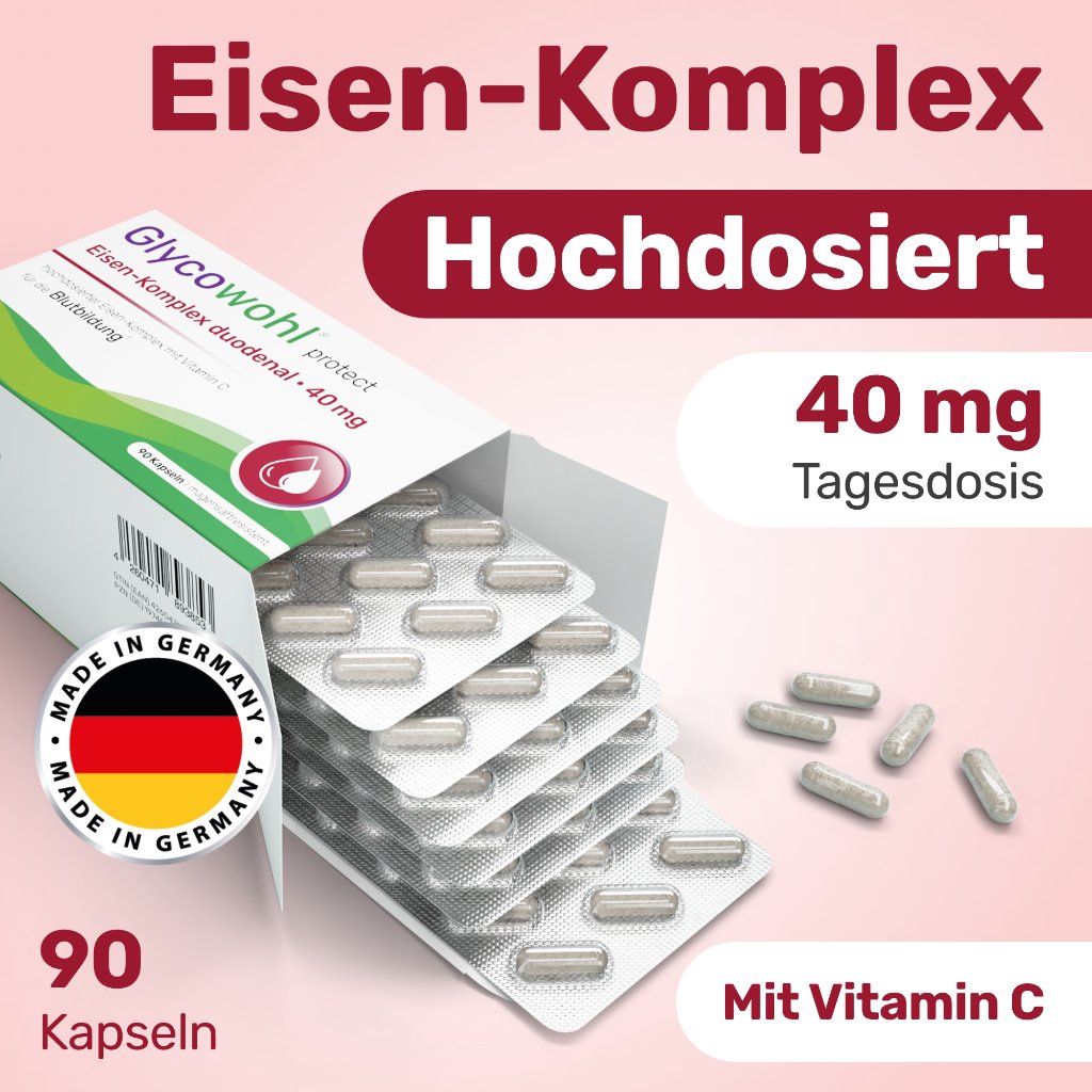 GLYCOWOHL Eisen-Komplex duodenal 40 mg+Vit.C Kaps.