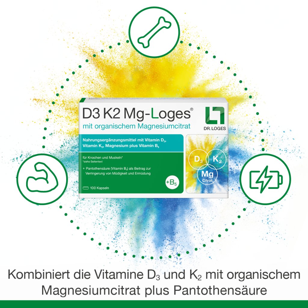 D3 K2 MG-Loges Kapseln