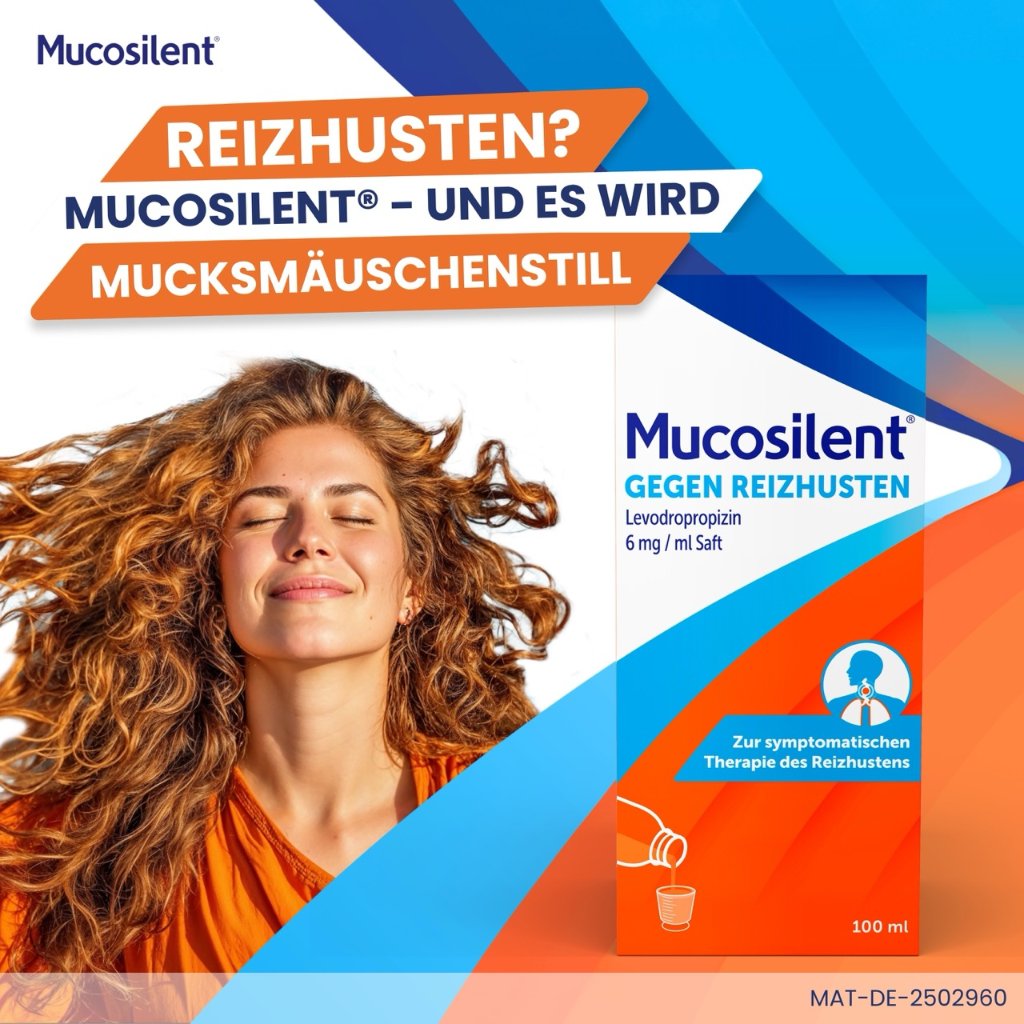 Mucosilent® gegen Reizhusten, Hustenstiller, 100 ml