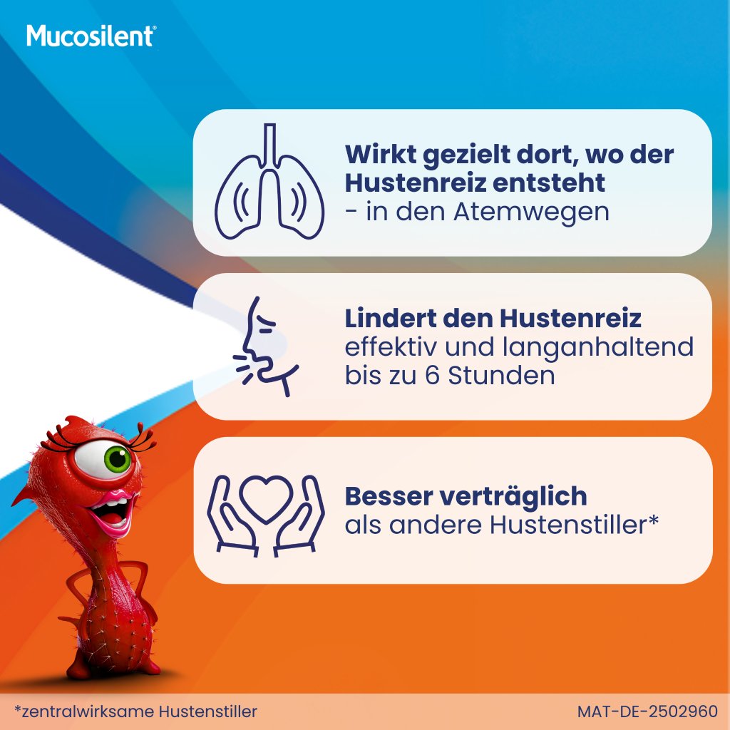 Mucosilent® gegen Reizhusten, Hustenstiller, 100 ml