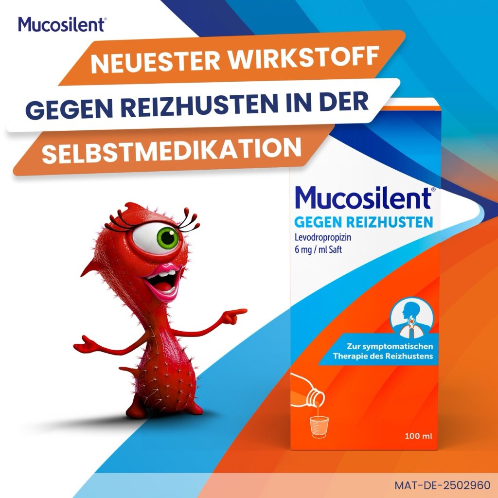 Mucosilent® gegen Reizhusten, Hustenstiller, 100 ml