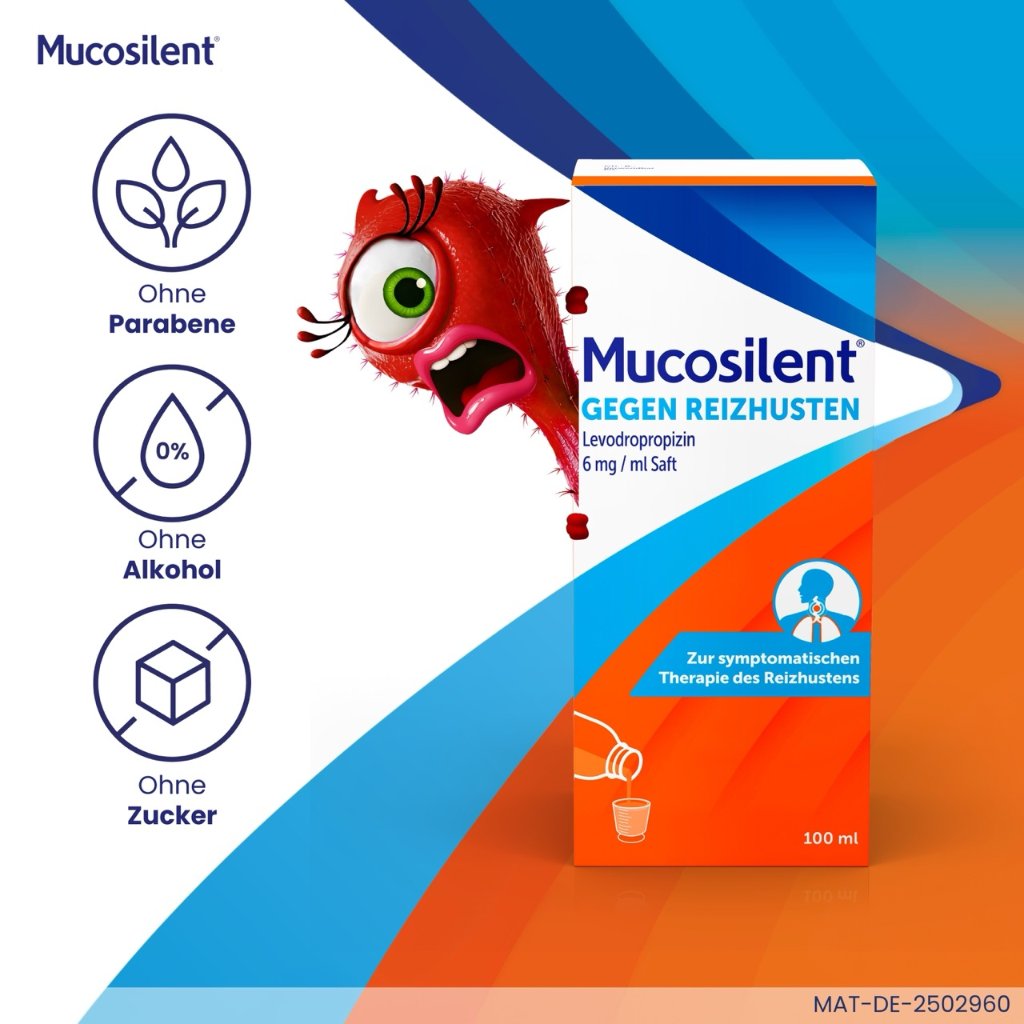 Mucosilent® gegen Reizhusten, Hustenstiller, 100 ml