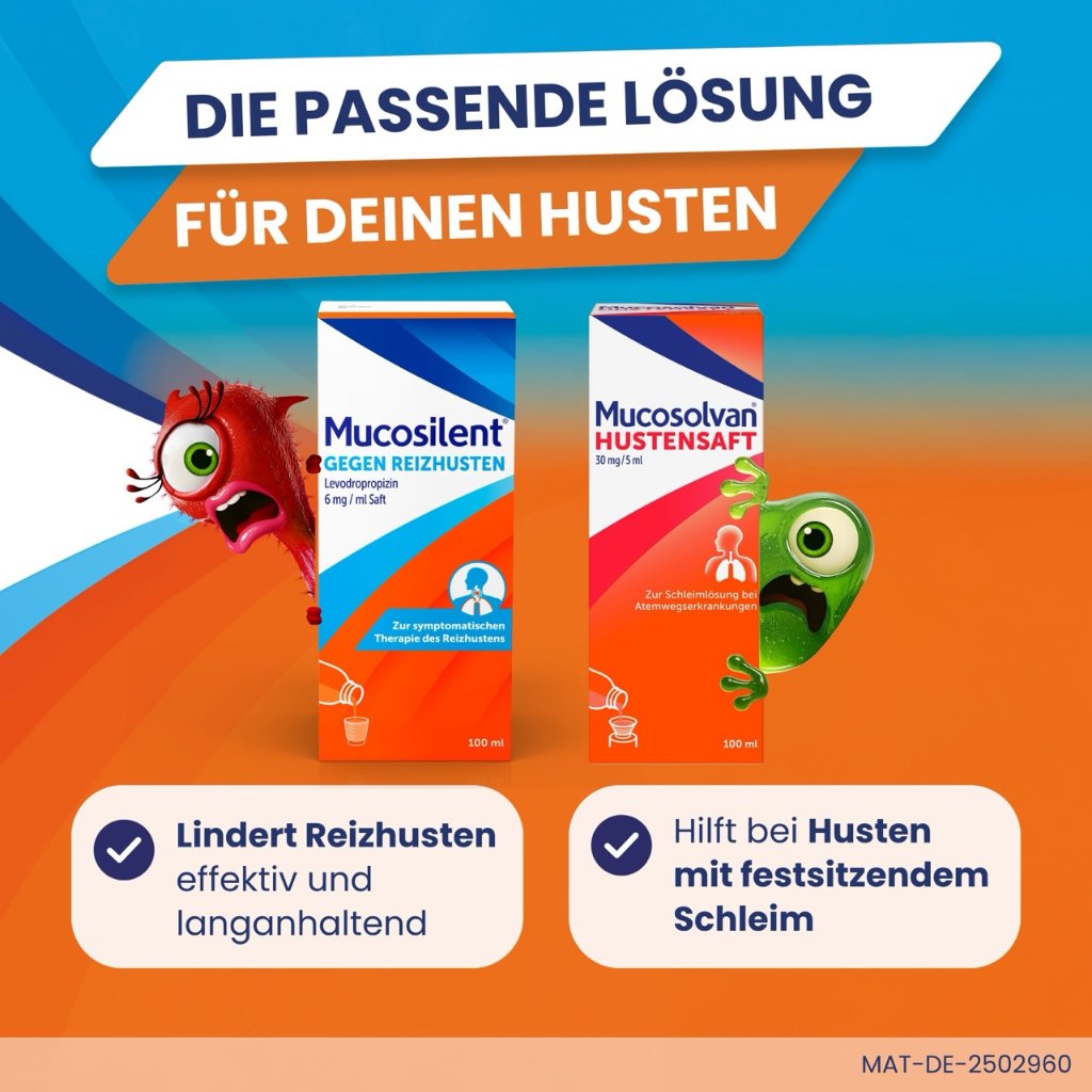 Mucosilent® gegen Reizhusten, Hustenstiller, 100 ml
