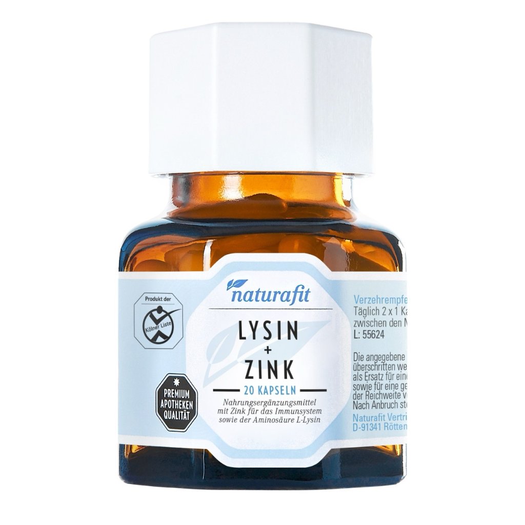 NATURAFIT Lysin+Zink Kapseln