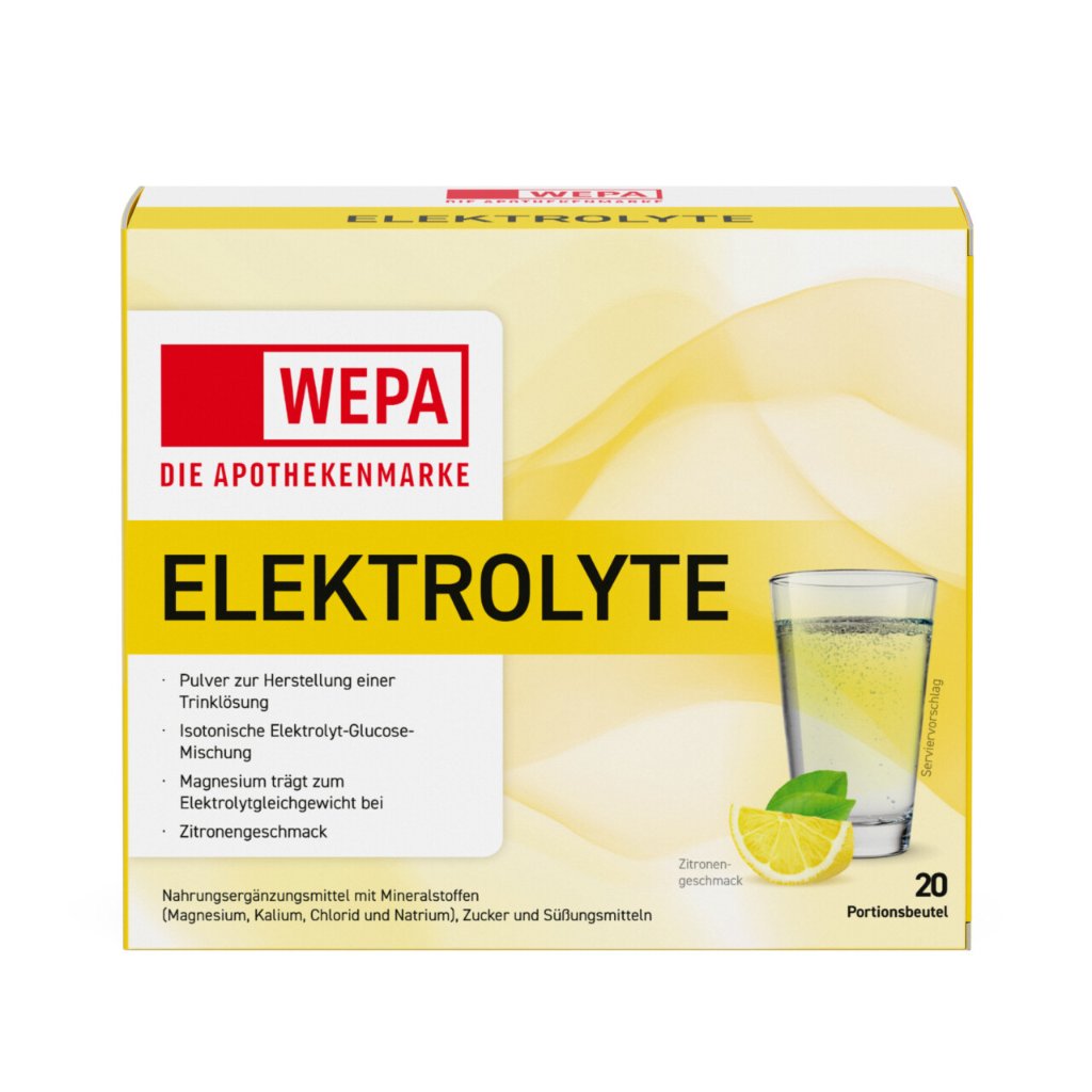 WEPA Elektrolyte Pulver Zitrone