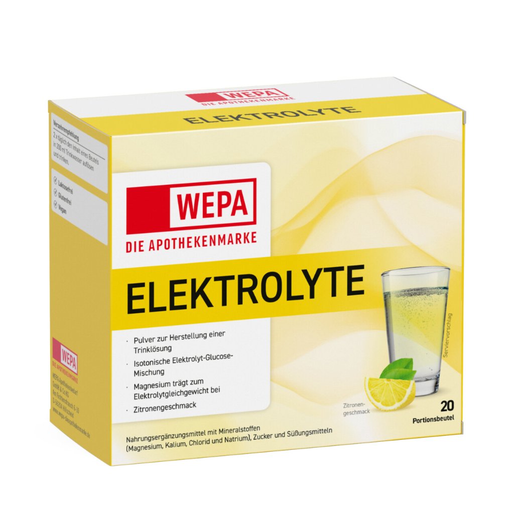 WEPA Elektrolyte Pulver Zitrone