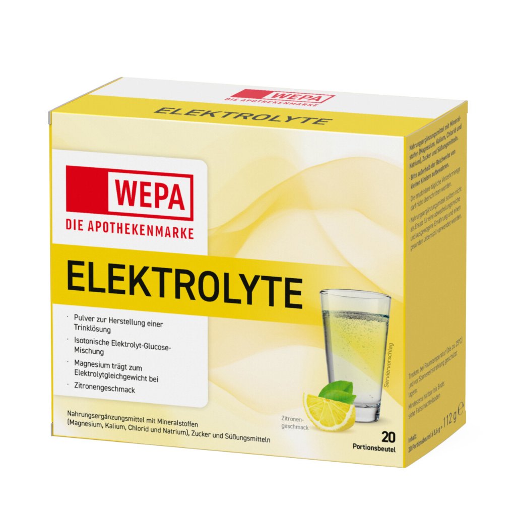 WEPA Elektrolyte Pulver Zitrone