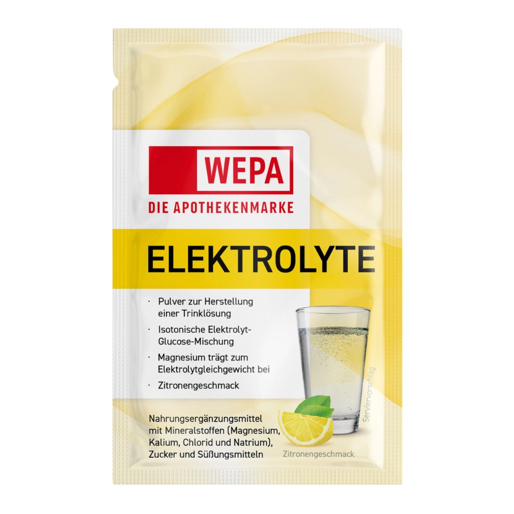 WEPA Elektrolyte Pulver Zitrone