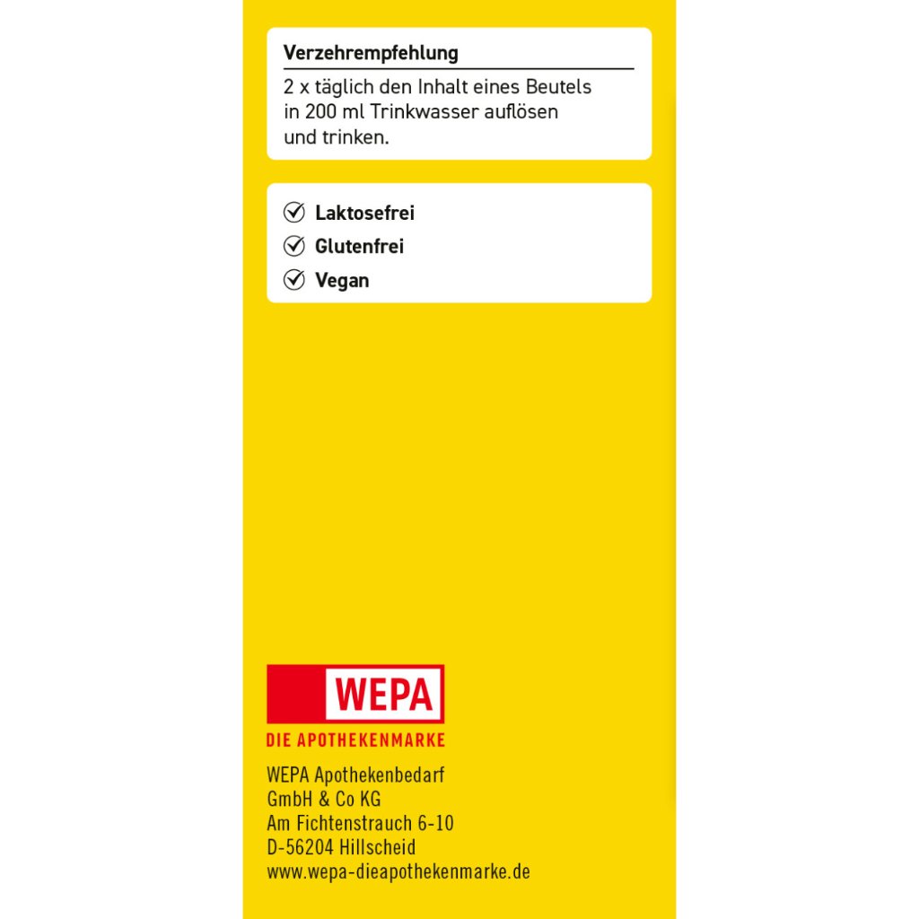 WEPA Elektrolyte Pulver Zitrone
