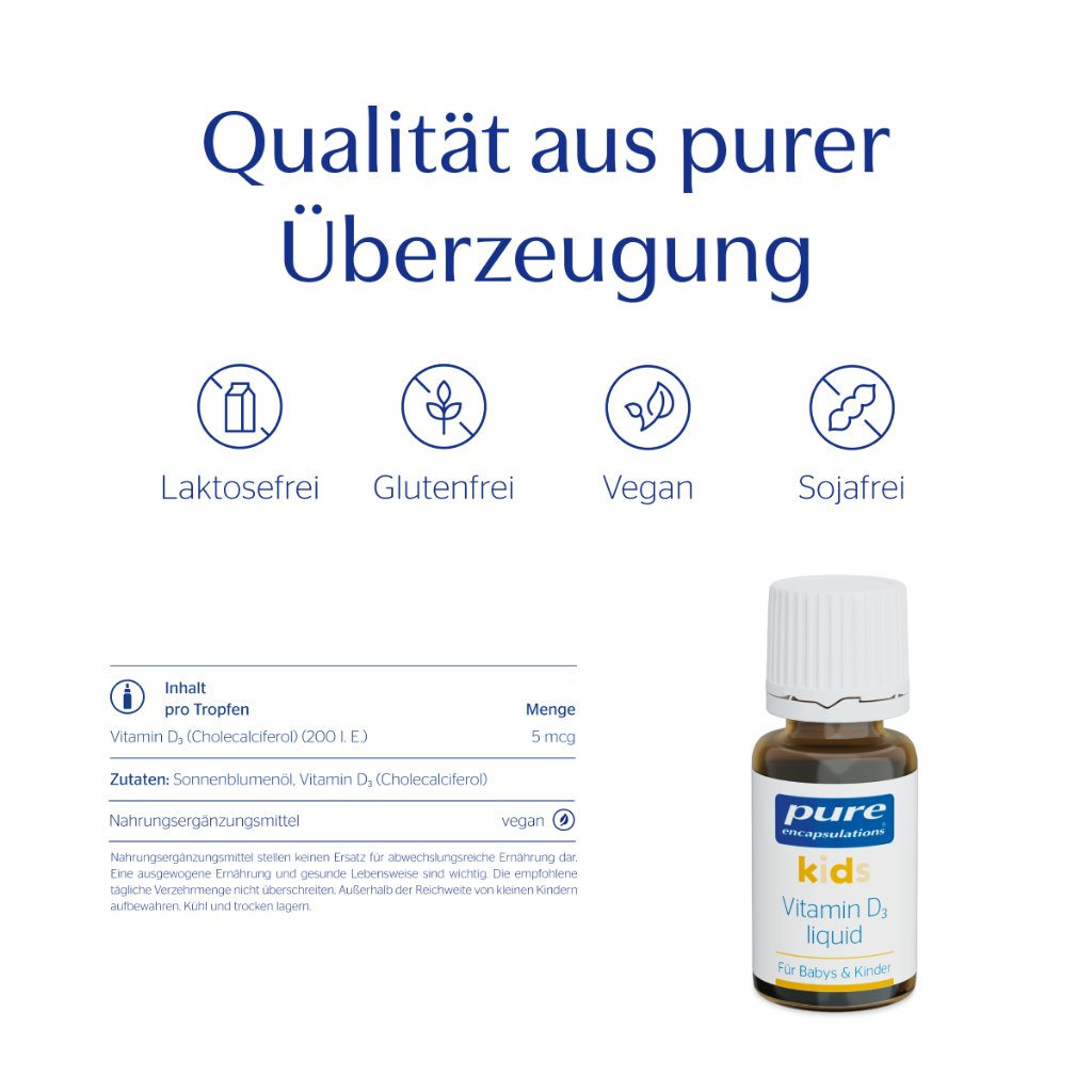 PURE ENCAPSULATIONS Kids Vitamin D3 liquid