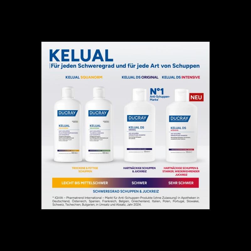 Ducray KELUAL SQUANORM Feuchtigkeitsspendendes Anti-Schuppen Shampoo Trockene Schuppen REFILL