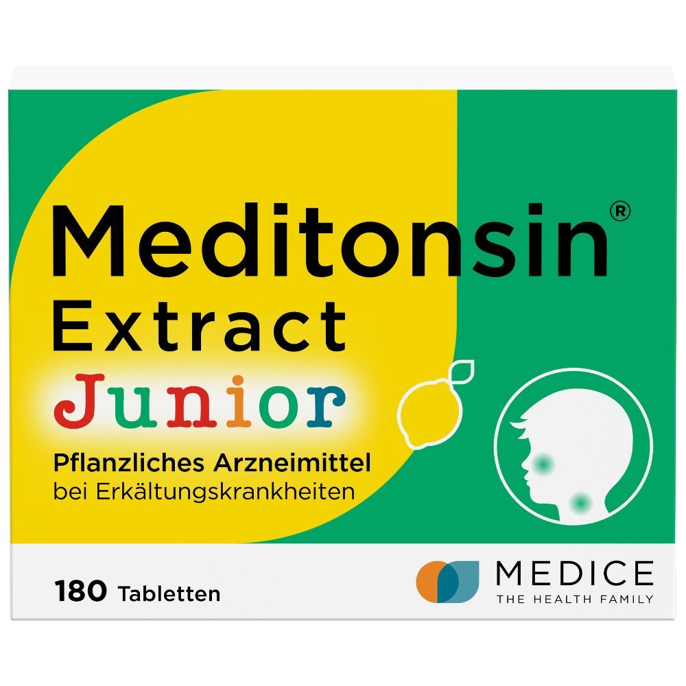 Meditonsin Extract Junior Pflanzliche Erkältungstabletten 180 Stk.