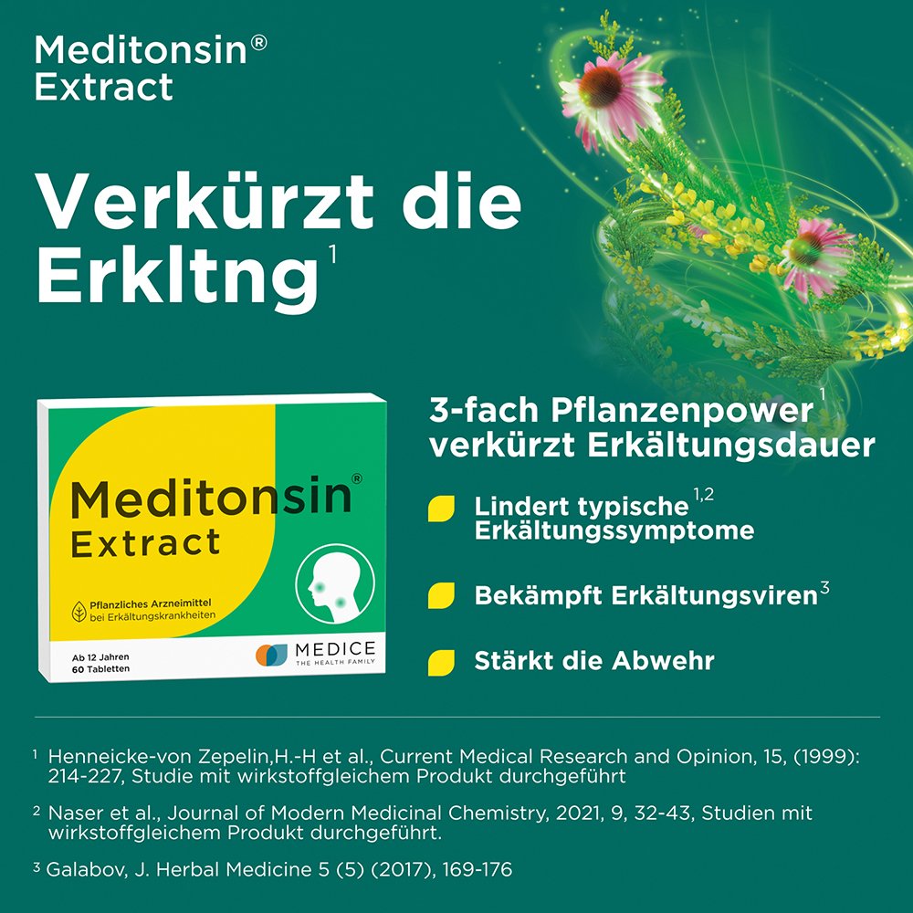MEDITONSIN Extract Junior pflanzl.Erkältungstabl.