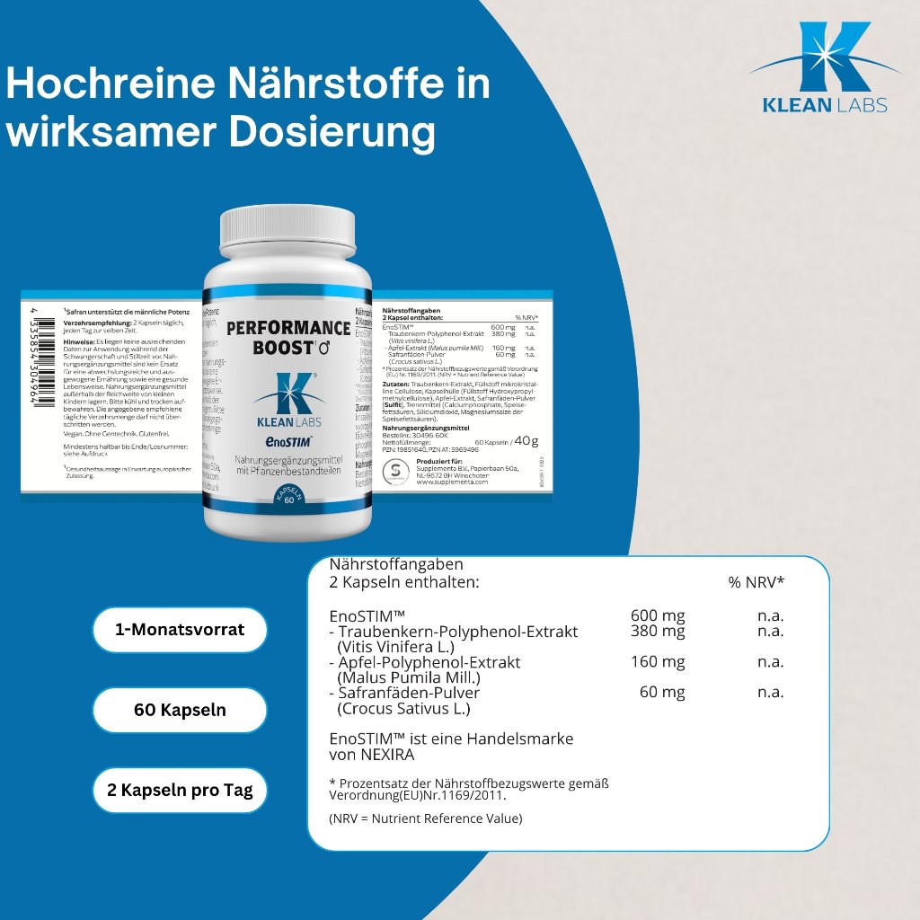 Klean Labs Performance Boost (Enostim) 600 mg