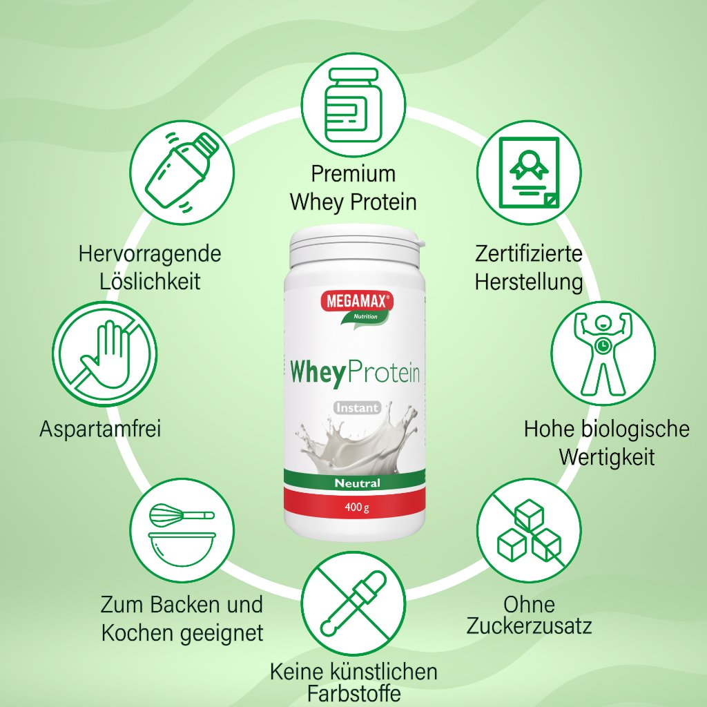 WHEY 100% ultra reines Molkenprotein Megamax Pulv.