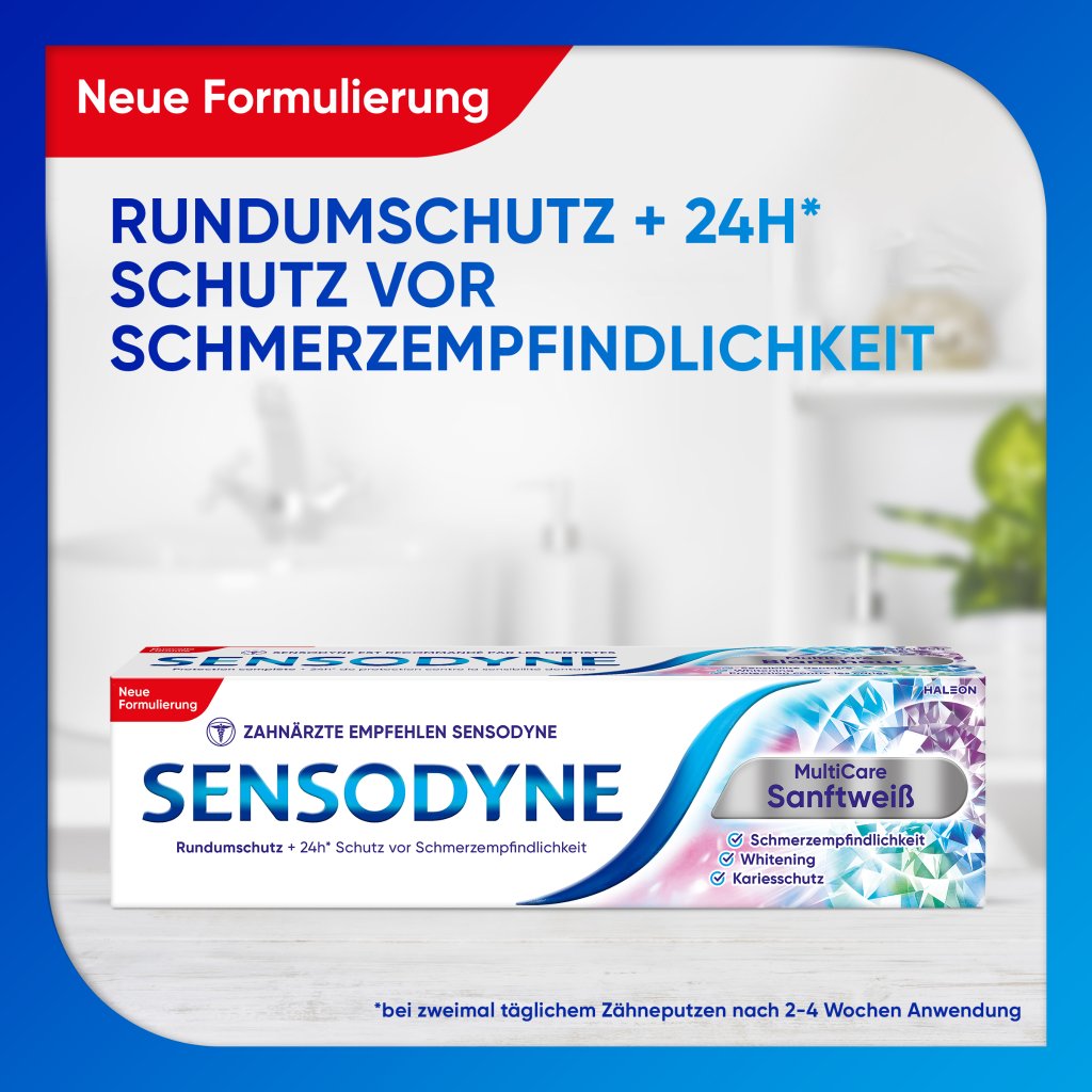 SENSODYNE MultiCare Sanftweiß Zahnpasta