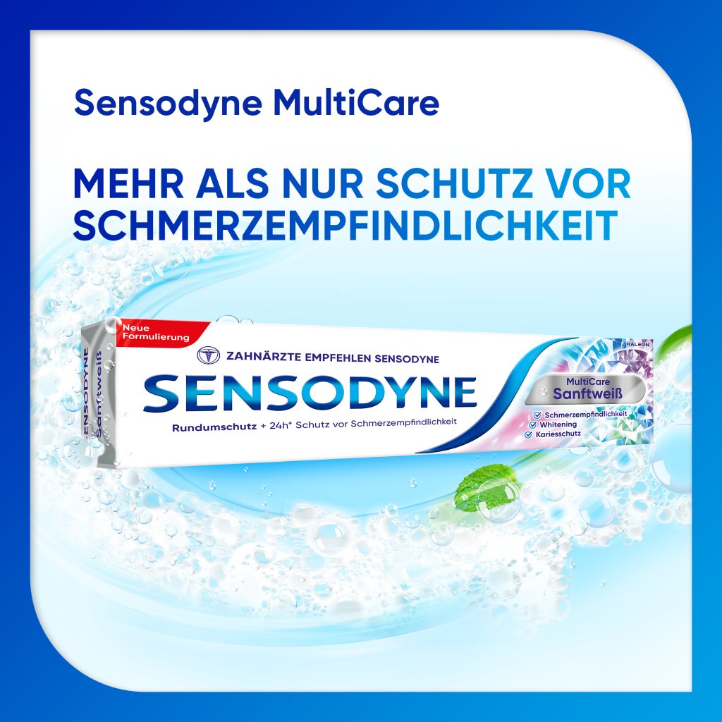 SENSODYNE MultiCare Sanftweiß Zahnpasta
