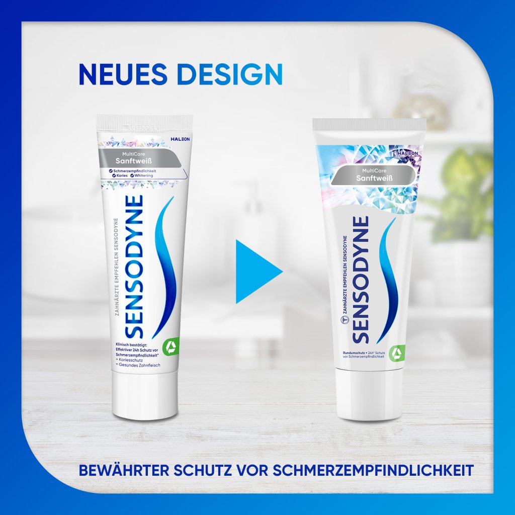 SENSODYNE MultiCare Sanftweiß Zahnpasta