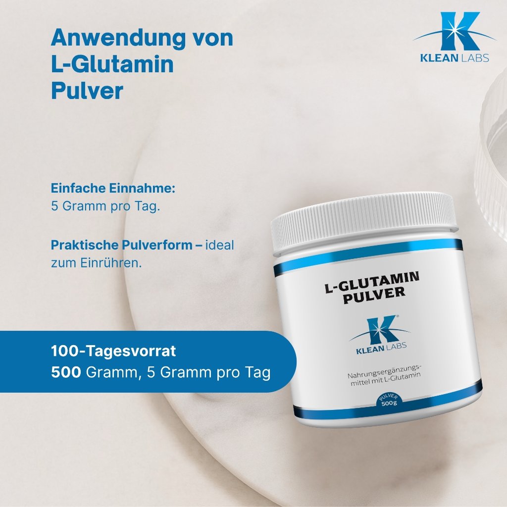 Klean Labs L-Glutamin Pulver
