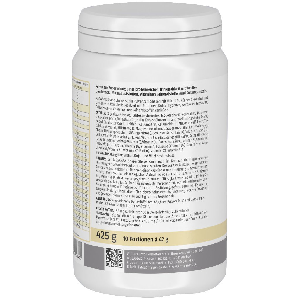 SHAPE SHAKE Vanille f.Gewichtskont.Megamax Pulver
