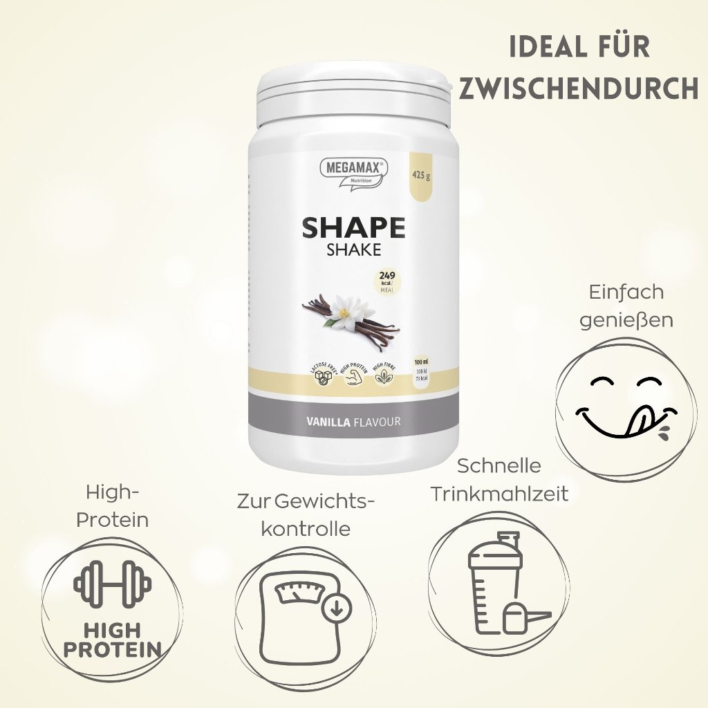 SHAPE SHAKE Vanille f.Gewichtskont.Megamax Pulver