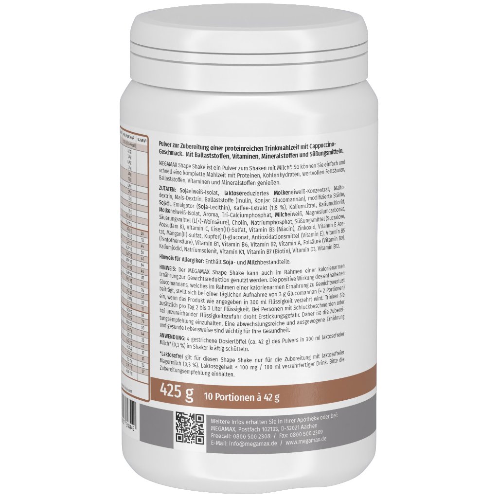 SHAPE SHAKE Cappuccino f.Gewichtskont.Megamax Plv.