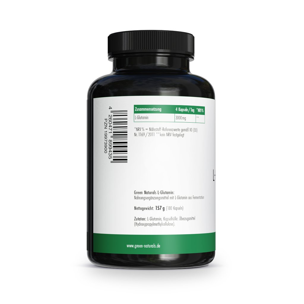 GREEN NATURALS L-Glutamin 3000 mg vegan Kapseln