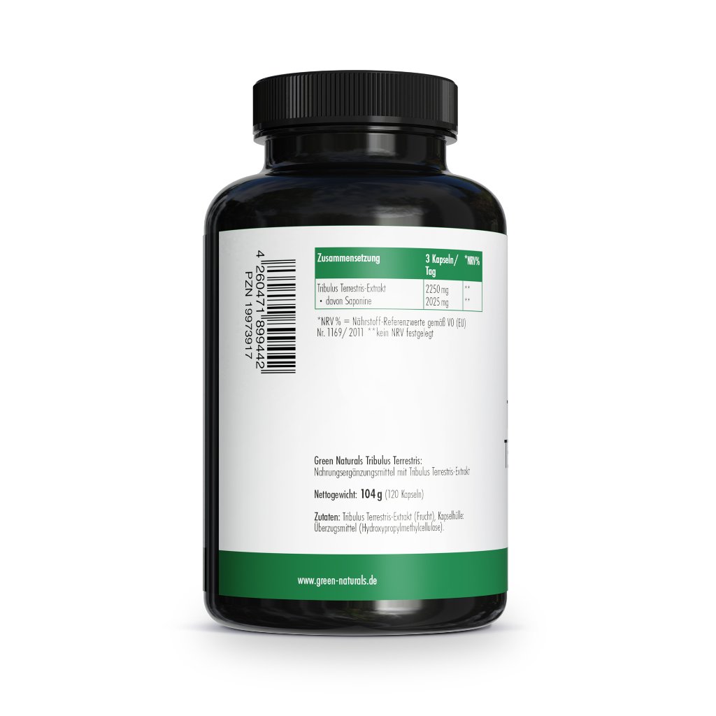 GREEN NATURALS Tribulus Terrestris 2.250 mg vegan