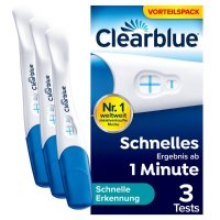 CLEARBLUE Schwangerschaftstest schnelle Erkennung 3er