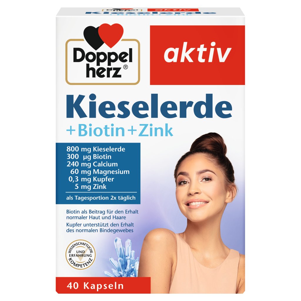 Doppelherz Kieselerde + Biotin + Zink - 40 Kapseln