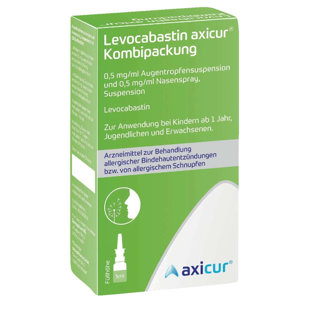 LEVOCABASTIN axicur Kombi.0,5 mg/ml 4ml AT+5ml NAS