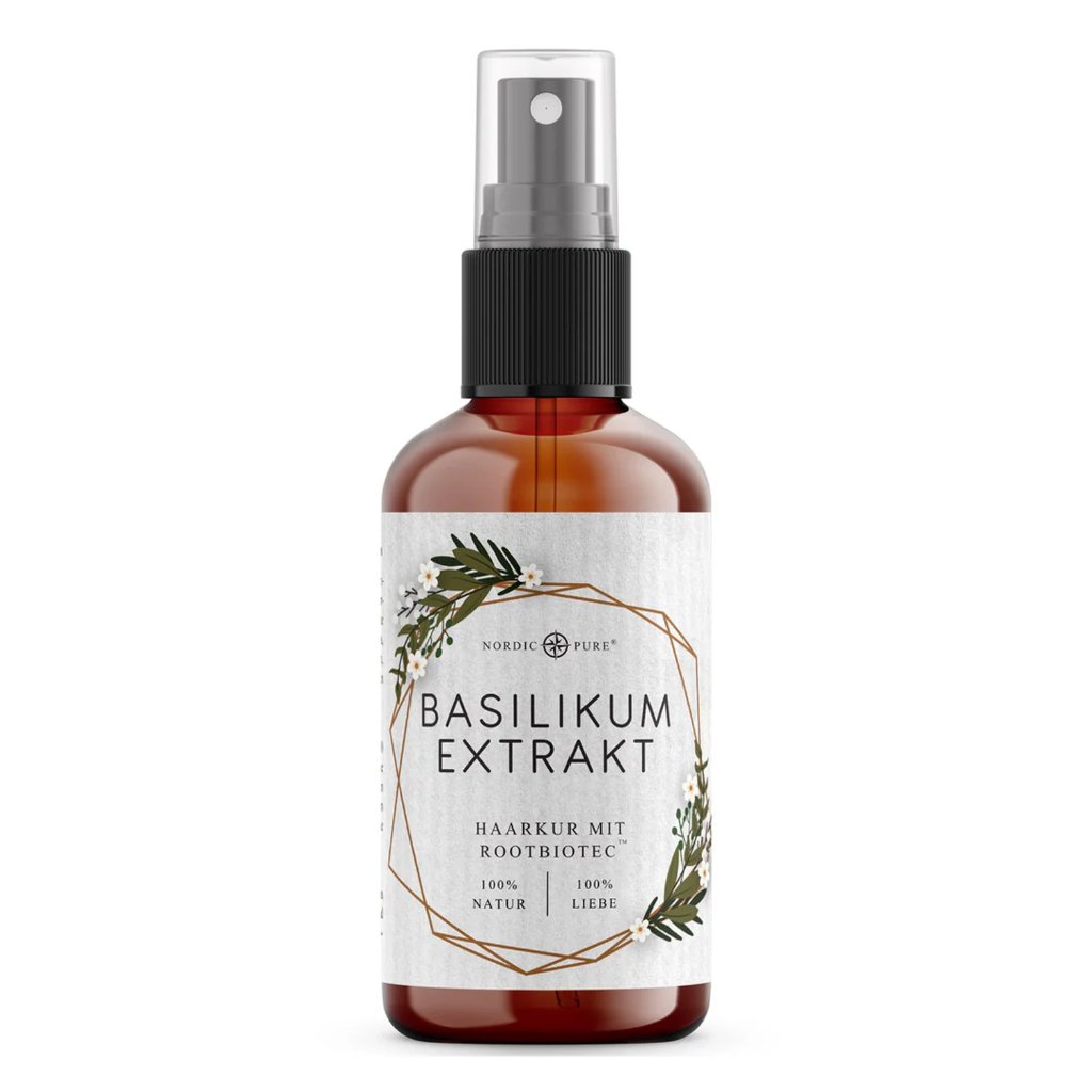 Nordic Pure Basilikum-Extrakt Haarkur mit RootBioTec™