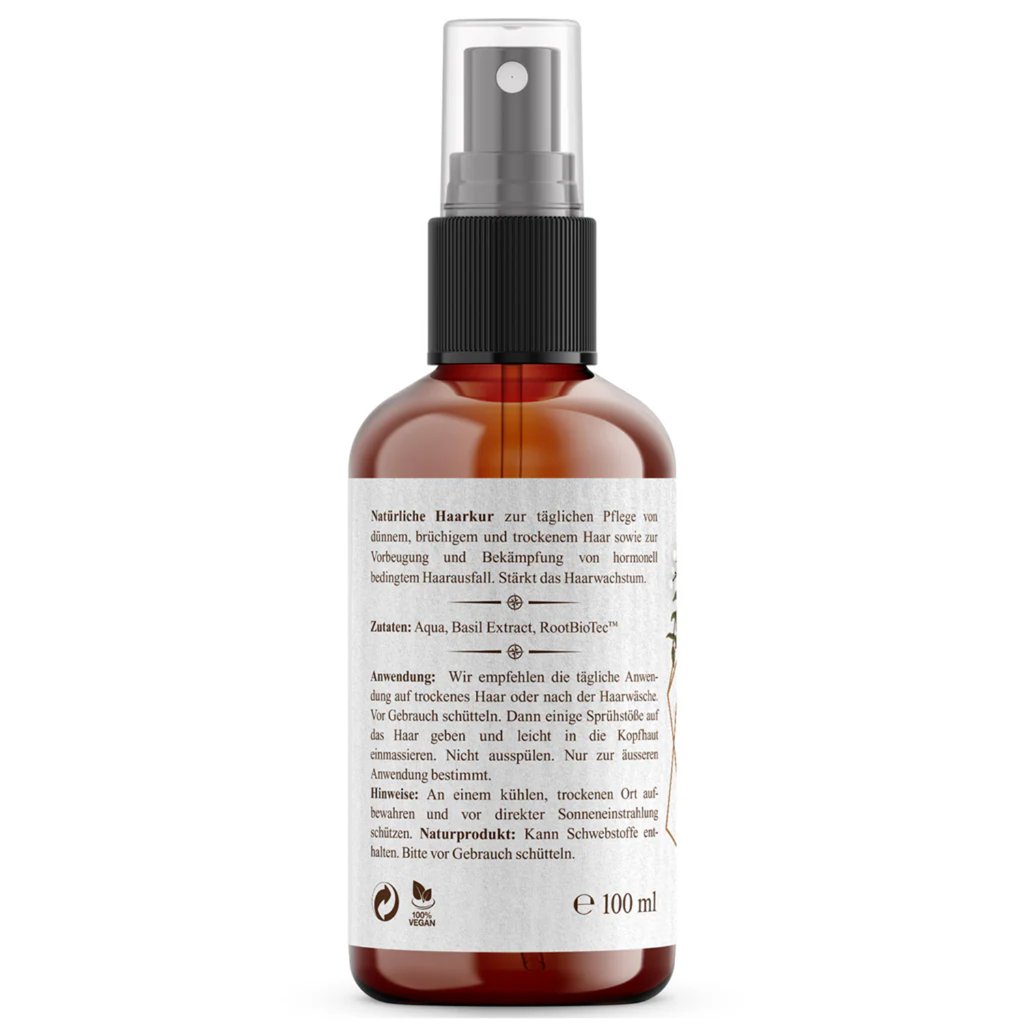 Nordic Pure Basilikum-Extrakt Haarkur mit RootBioTec™