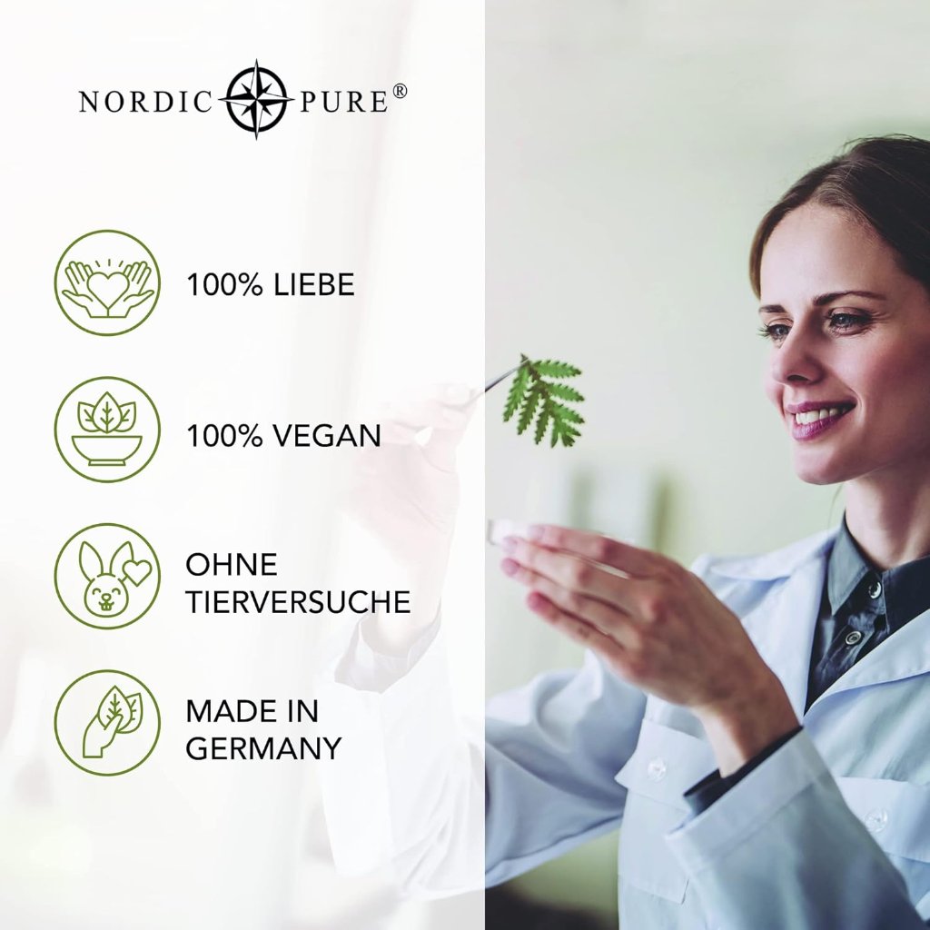 Nordic Pure Basilikum-Extrakt Haarkur mit RootBioTec™