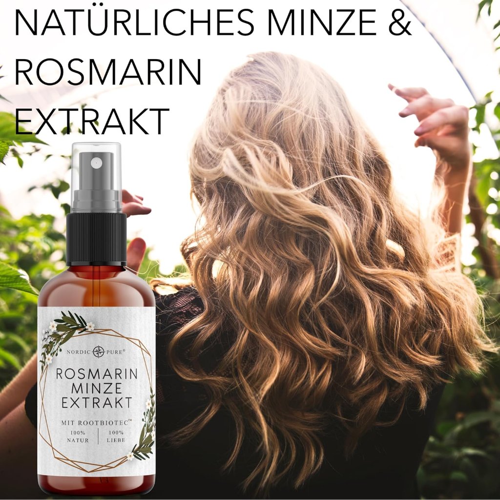 Nordic Pure Rosmarin-Minze-Extrakt – Haarpflege mit RootBioTec™, alkoholfrei